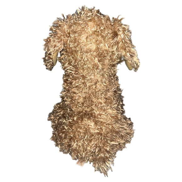 Dan Dee Collectors Choice Shaggy Curly Soft Tan Plush Dog Stuffed Animal 10 Inch - Picture 3 of 7